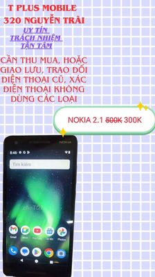 nokia 2.1 chỉ 300k ở T Plus Mobile nha ace. Mua bán Điện thoại tại Thành phố Huế Thừa Thiên Huế được đăng bởi T PLUS MOBILE MUA BÁN ĐIỆN THOẠI