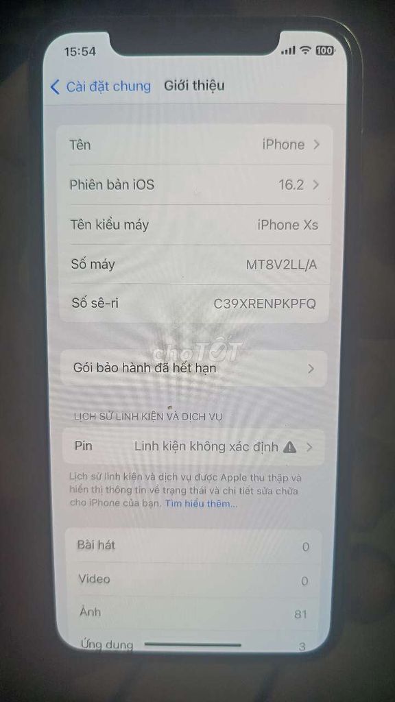 iPhone Xs 64GB Quốc tế Zin keng. Mua bán Điện thoại tại Huyện Cẩm Mỹ Đồng Nai được đăng bởi Ngọc Sơn hình 1
