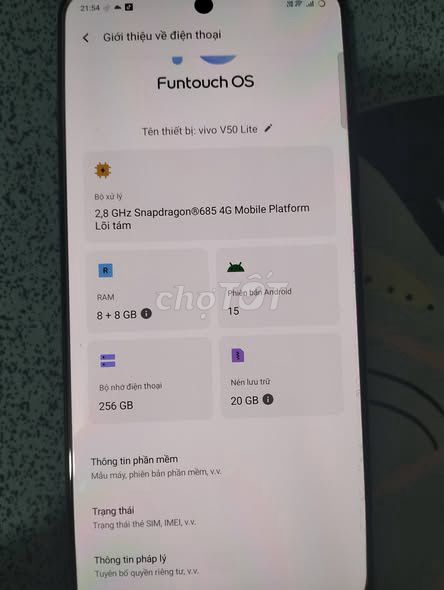 Vivo V50 Lite 256GB Vàng. Mua bán Điện thoại tại Quận 4 Tp Hồ Chí Minh được đăng bởi Hội Đồ Điện Tử hình 1