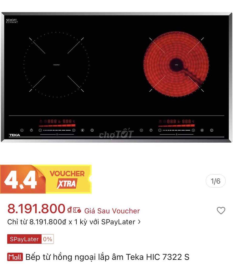 Bếp từ Teka HIC 7322 S. Mua bán Bếp, lò, đồ điện nhà bếp tại Huyện Xuyên Mộc Bà Rịa - Vũng Tàu được đăng bởi Kim phụng hình 1