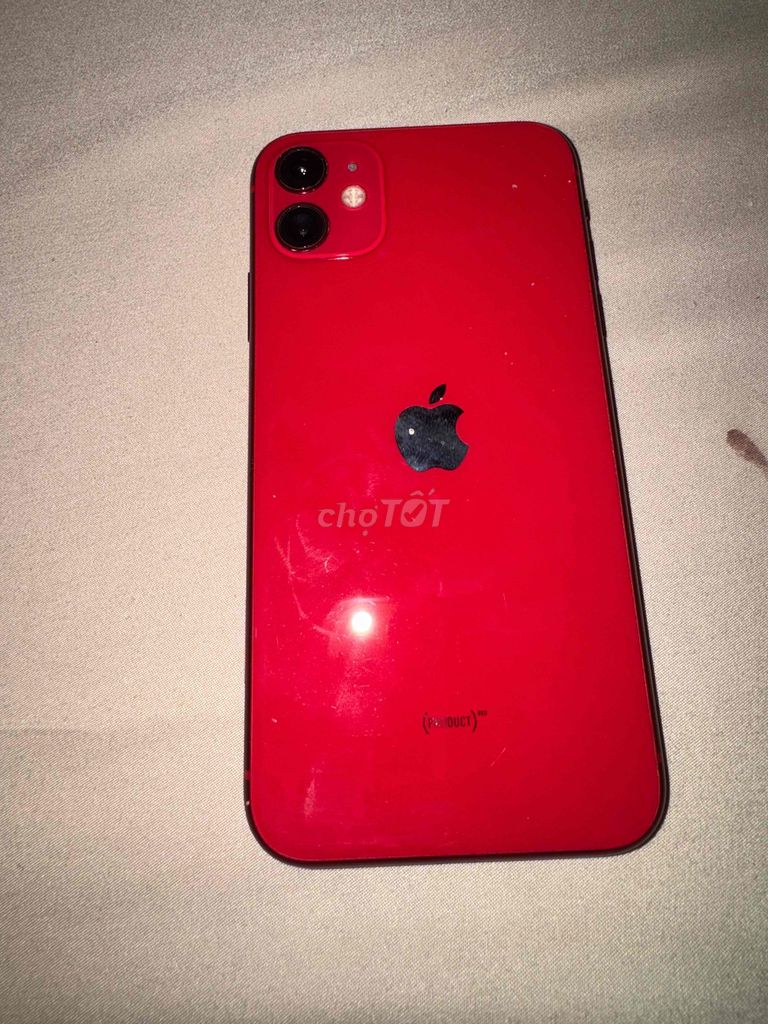 Apple iPhone 11 126GB Đỏ đã thay màn, pin. Mua bán Điện thoại tại Huyện Kế Sách Sóc Trăng được đăng bởi Tèn tèn sona hình 1