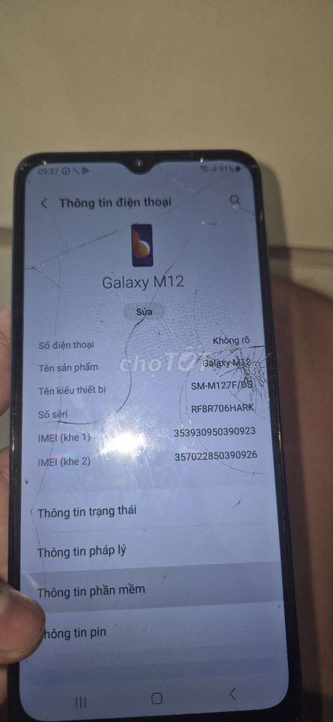 Samsung Galaxy M12 Xanh ngọc. Mua bán Điện thoại tại Thành phố Biên Hòa Đồng Nai được đăng bởi KHÃ VY  hình 1