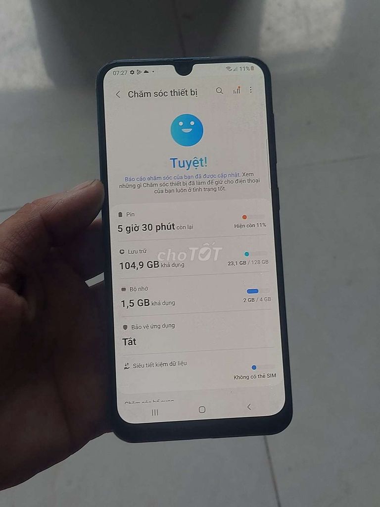 Samsung Galaxy A50 128GB Đã dùng. Mua bán Điện thoại tại Thành phố Thủ Dầu Một Bình Dương được đăng bởi Nga tuấn Đt Giá rẻ hình 1