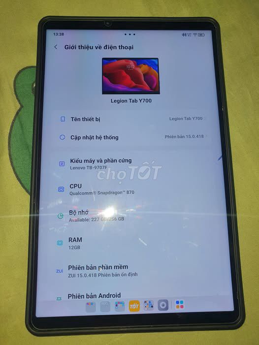Lenovo Legion Tab Y700 Snap 870 12GB/256GB. Mua bán Máy tính bảng tại Quận 1 Tp Hồ Chí Minh được đăng bởi Hội Đồ Điện Tử hình 1