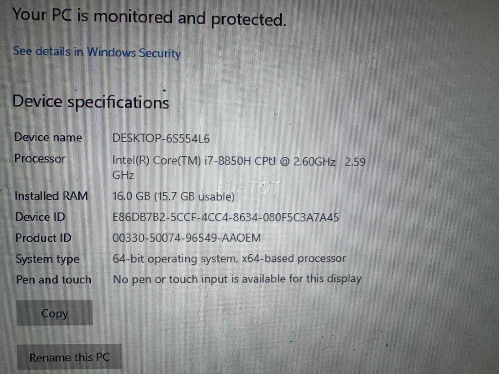 Dell 5530 i7-8850H 15.6 inch 16GB/512GB. Mua bán Laptop tại Quận 8 Tp Hồ Chí Minh được đăng bởi Đạt mobile hình 1