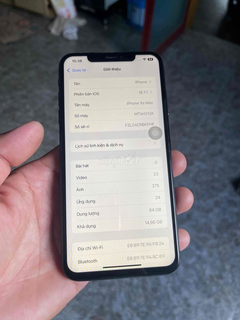 iPhone XS Max 64GB Đen Like New. Mua bán Điện thoại tại Thành phố Buôn Ma Thuột Đắk Lắk được đăng bởi quan hình 1