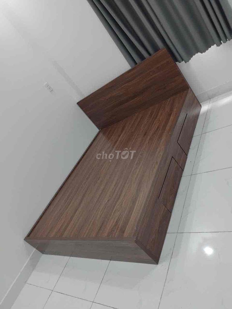 Giường ngủ Gỗ MDF Nâu 1m6x2m. Mua bán Giường, chăn ga gối nệm tại Huyện Nhà Bè Tp Hồ Chí Minh được đăng bởi Hong Le hình 1