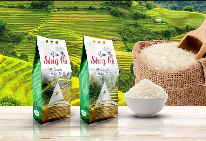 Gạo Séng Cù hạt dài Mường Vi - túi 5kg