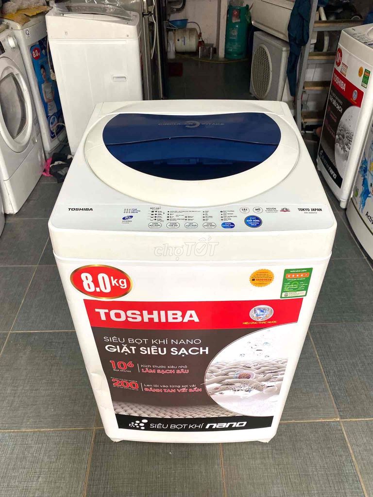 Máy giặt Toshiba 8.0 kg Trắng Nano. Mua bán Máy giặt tại Quận Thanh Xuân Hà Nội được đăng bởi huyn hình 1