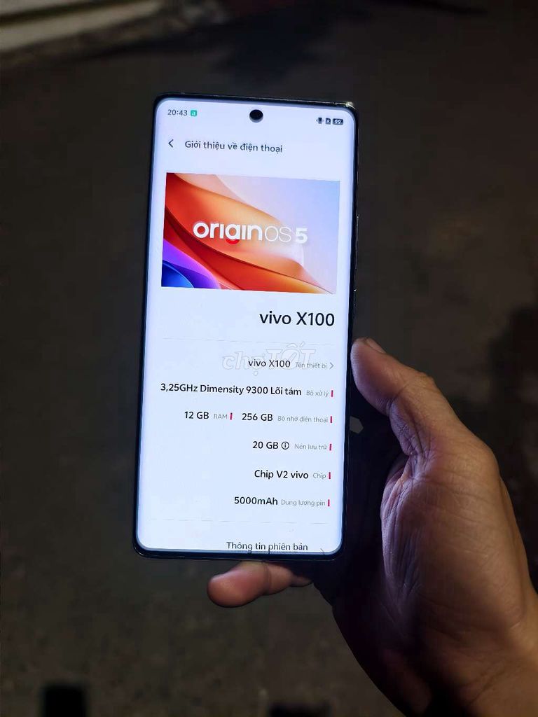 Vivo X100 256GB Xanh. Mua bán Điện thoại tại Thành phố Phủ Lý Hà Nam được đăng bởi Việt hình 1