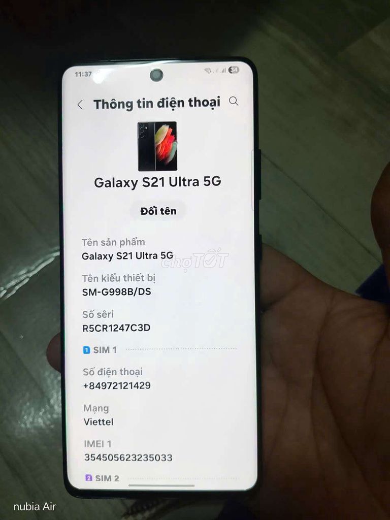 Samsung Galaxy S21 Ultra 5G Đen 5G. Mua bán Điện thoại tại Thành phố Châu Đốc An Giang được đăng bởi Phúc Nguyễn  hình 1