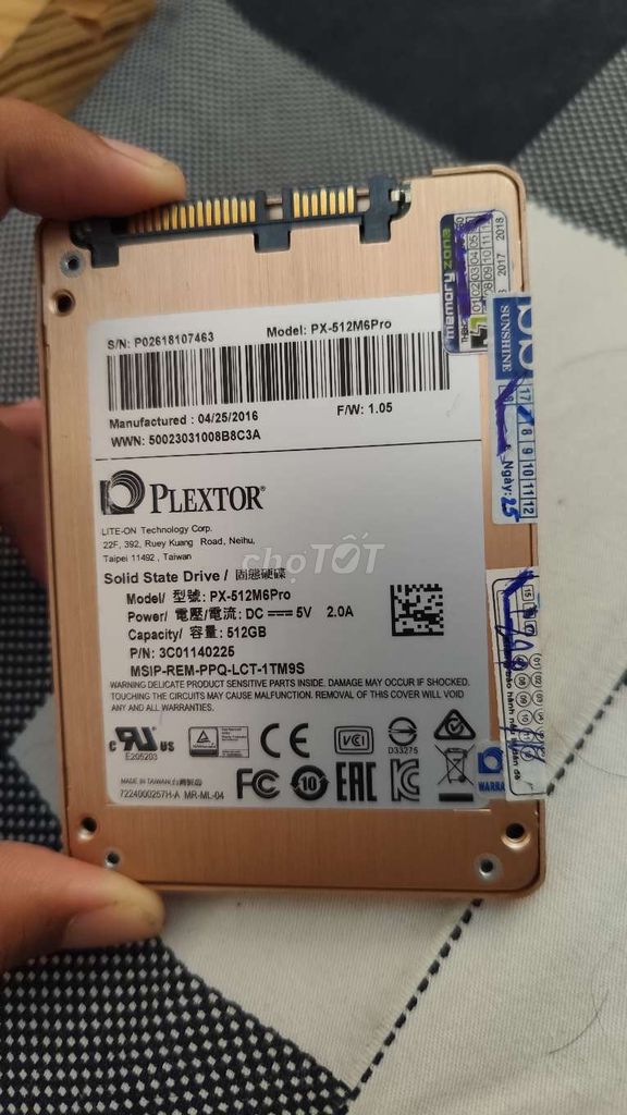 Ổ cứng SSD Plextor . Mua bán Linh kiện (RAM, Card...) tại Quận 3 Tp Hồ Chí Minh được đăng bởi Vựa Hàng Tổng Hợp  hình 1
