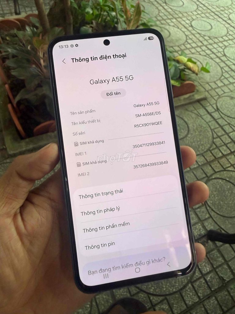 Samsung Galaxy A55 5G 8GB/256GB Xanh đen. Mua bán Điện thoại tại Thành phố Tây Ninh Tây Ninh được đăng bởi cầm đồ  hình 1