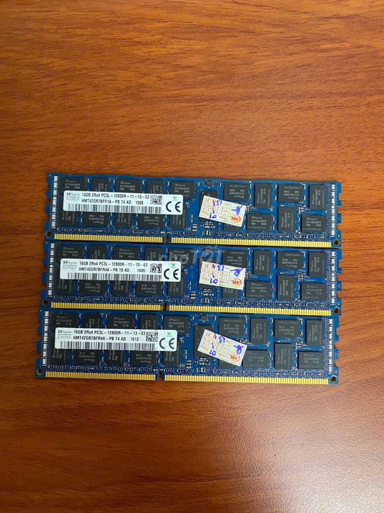 Ram DDR3 ECC 16GB. Mua bán Linh kiện (RAM, Card...) tại Huyện Đắk Mil Đắk Nông được đăng bởi Nguyễn Đăng Hùng hình 1