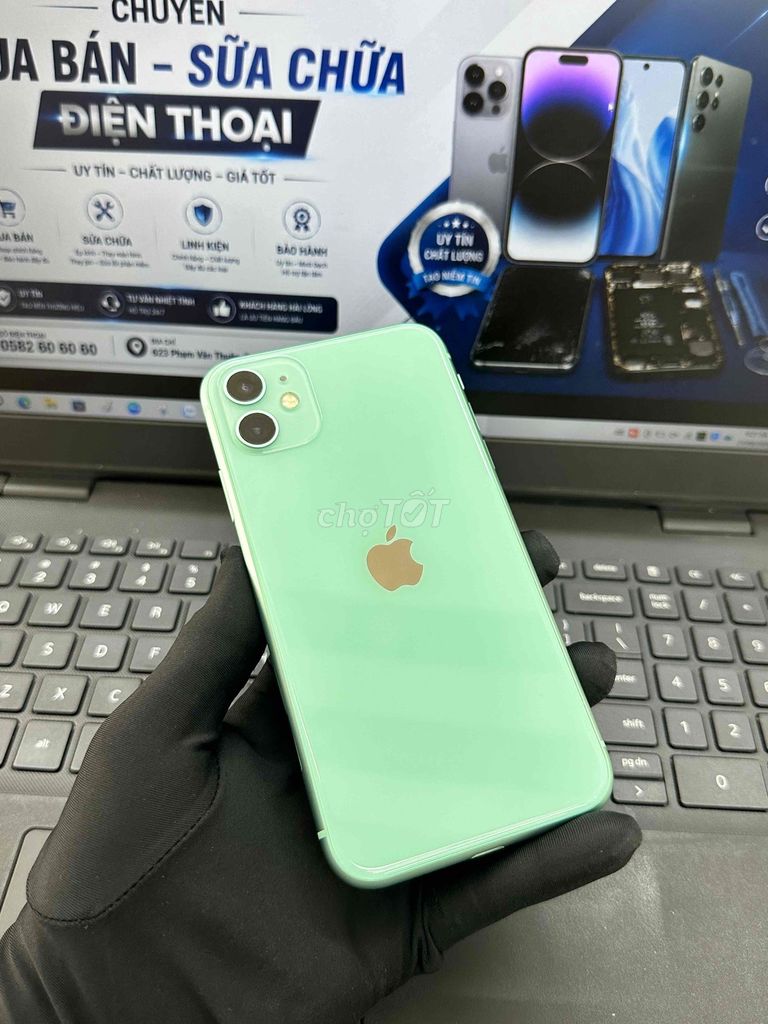 iPhone 11_64GB. MÁY QUỐC TẾ  FULL TẤT CẢ CHỨC NĂNG. Mua bán Điện thoại tại Thành phố Biên Hòa Đồng Nai được đăng bởi DT MOBILE BIÊN HOÀ hình 1