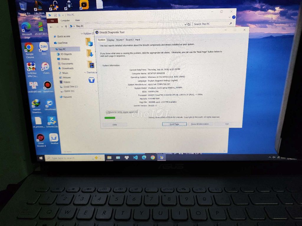 Laptop cũ i5 8265u ram 8gb ssd 128gb cũ. Mua bán Laptop tại Huyện Krông Năng Đắk Lắk được đăng bởi Phan Quốc Triệu hình 1