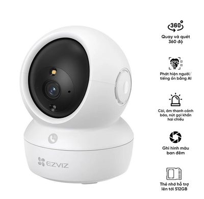 Camera Wifi 360 Ezviz H6C Pro 4MP 2K+