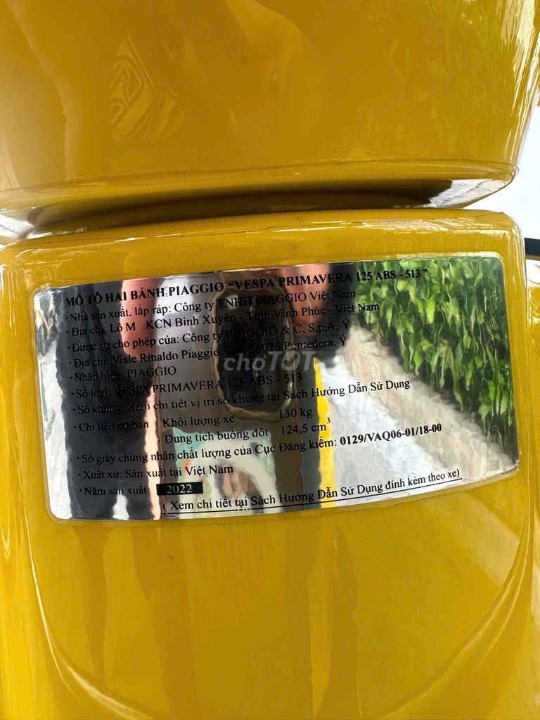 Piaggio Primavera iGet ABS 2022 chạy mấy nghìn km. Mua bán Xe máy tại Quận Đống Đa Hà Nội được đăng bởi Xe Máy Vượng Trung hình 7