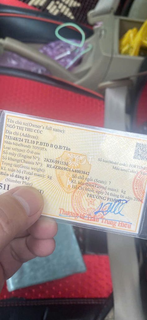 Toyota Fortuner 2010 2.5G - 135000 km. Mua bán Ô tô tại Huyện An Phú An Giang được đăng bởi Nguyễn minh đức hình 9