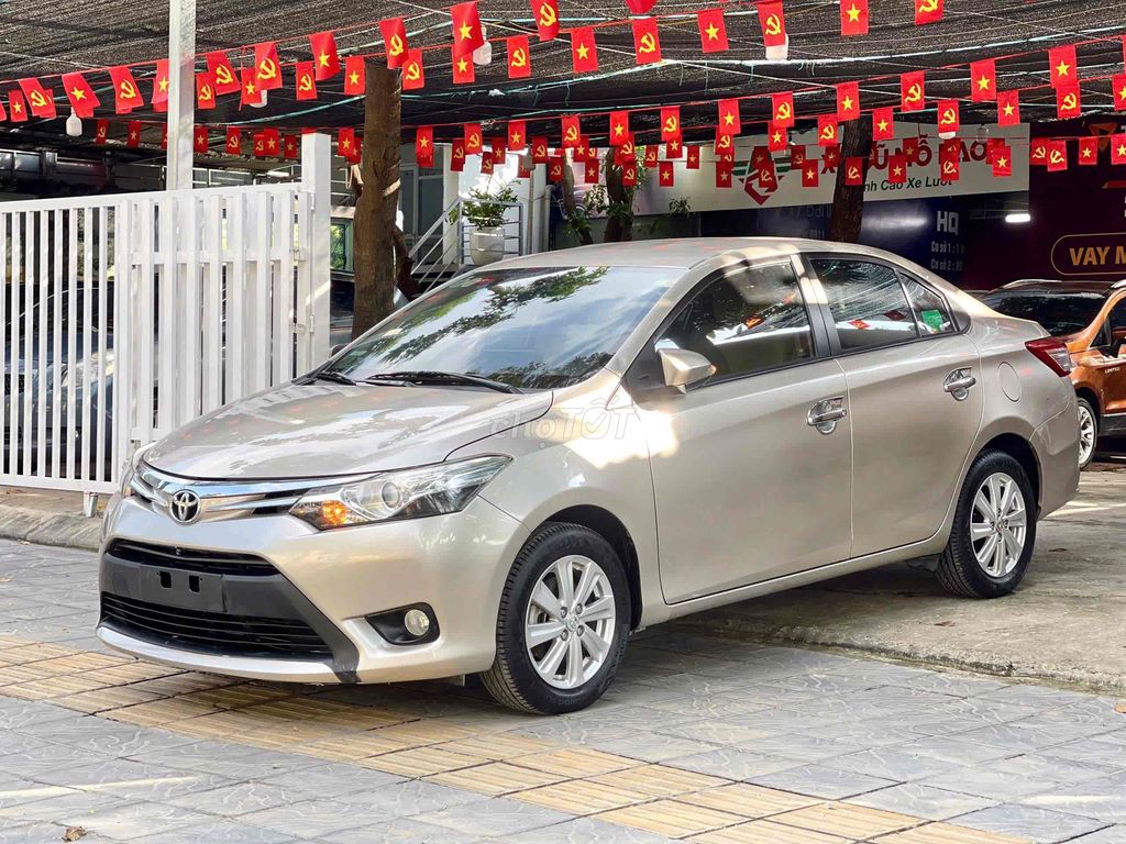 Toyota Vios 1.5G sx 2016 màu vàng cát đẹp. Mua bán Ô tô tại Quận Cầu Giấy Hà Nội được đăng bởi Cao Quý hình 2