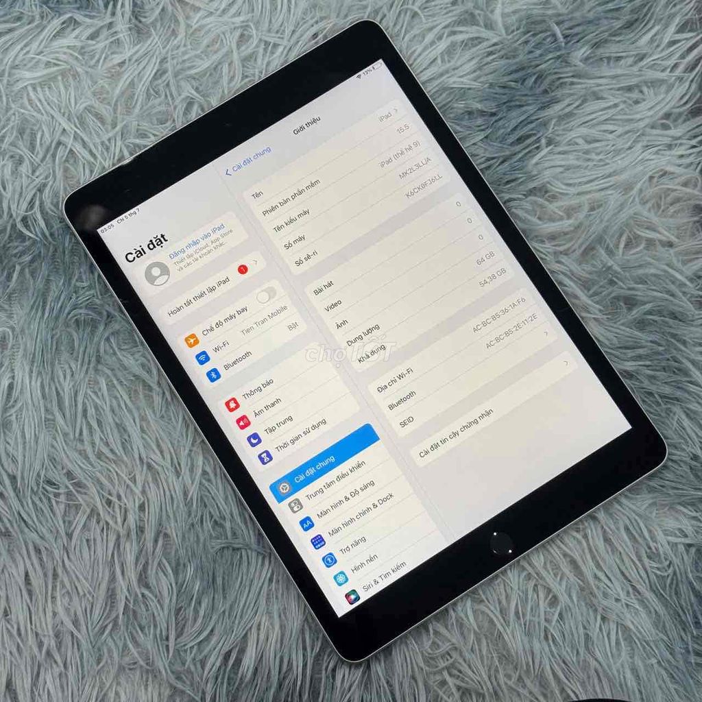 iPad Gen 9 WiFi 64GB Bạc Mỹ Pin 97. Mua bán Máy tính bảng tại Quận 5 Tp Hồ Chí Minh được đăng bởi Phan Thế Phong  hình 1