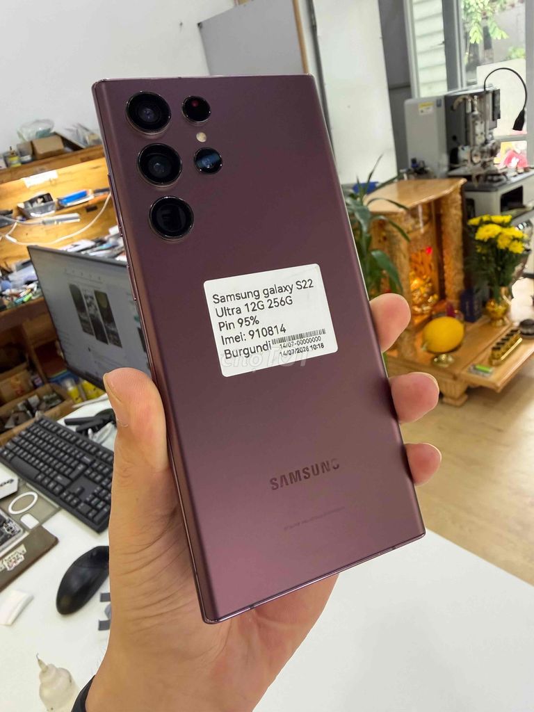 Samsung Galaxy S22 Ultra 256GB Burgundy Hàn Quốc. Mua bán Điện thoại tại Quận Thanh Khê Đà Nẵng được đăng bởi dương hình 1
