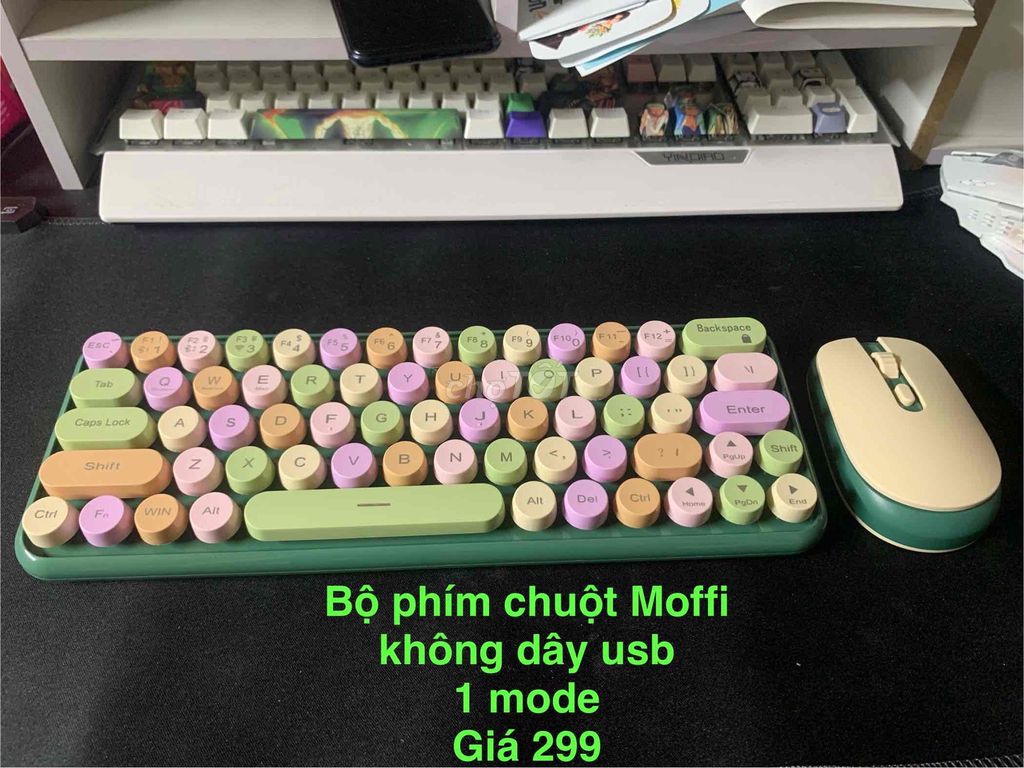 Bộ phím chuột Moffi không dây. Mua bán Phụ kiện (Màn hình, Chuột...) tại Quận Liên Chiểu Đà Nẵng được đăng bởi Shop thanh lý phụ kiện hình 1
