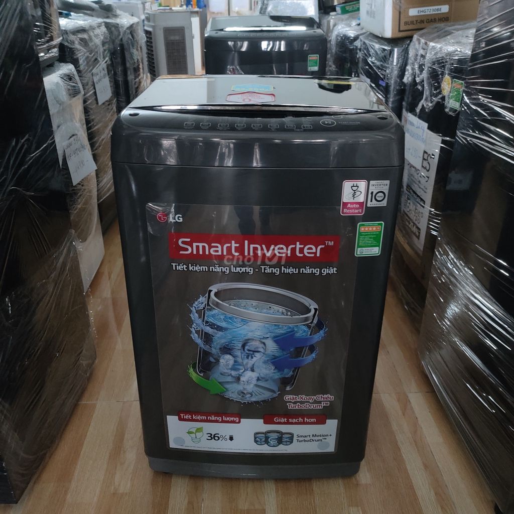 XẢ TỒN MÁY GIẶT LG INVERTER 9KG , NEW BH HÃNG