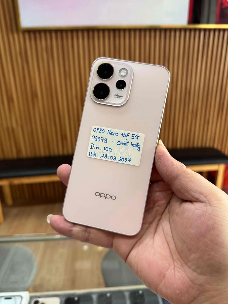 Oppo Reno 15F 5G 12/256 BH 19/03/2027 (TGDĐ). Mua bán Điện thoại tại Quận 10 Tp Hồ Chí Minh được đăng bởi Phi Đăng Sơn Store hình 1