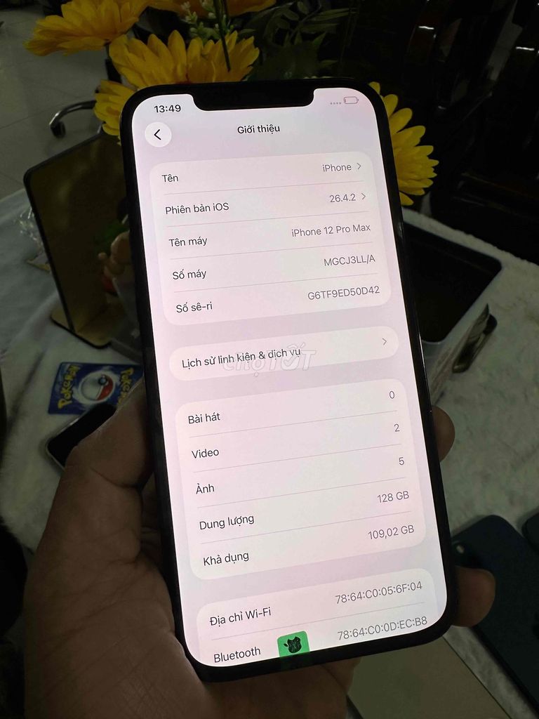Apple iPhone 12 Pro Max 128GB Xanh dương. Mua bán Điện thoại tại Thành phố Biên Hòa Đồng Nai được đăng bởi thanh hình 1