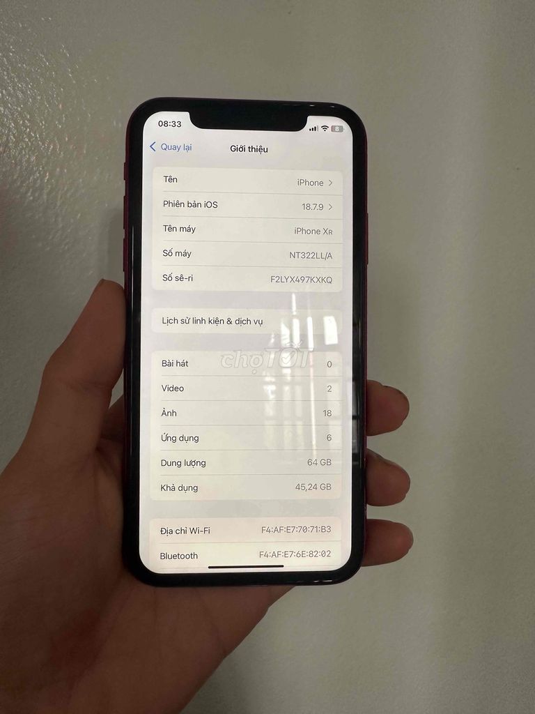 Apple iPhone XR quốc tế 64gb. Mua bán Điện thoại tại Quận Đống Đa Hà Nội được đăng bởi Hải Bình hình 1
