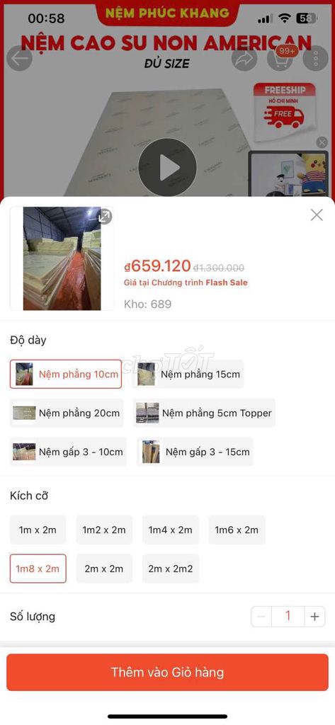 Đổi trọ nên cần bán Nệm