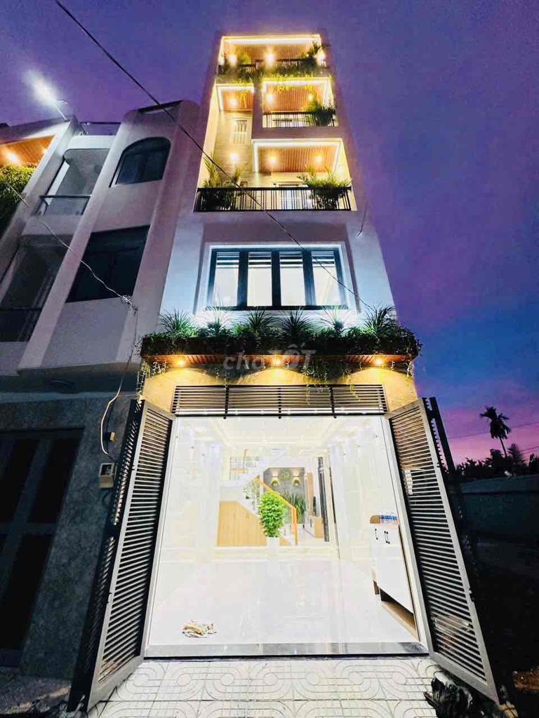 NHÀ ĐẸP ( FULL NỘI THẤT ) TRỆT LỬNG 3 LẦU 4PN 6WC