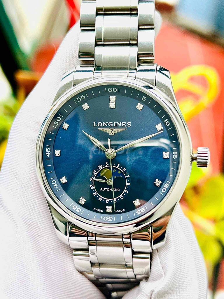 LONGINES MOONPHASE DIAMOND L2.909.4.97.6 Like New