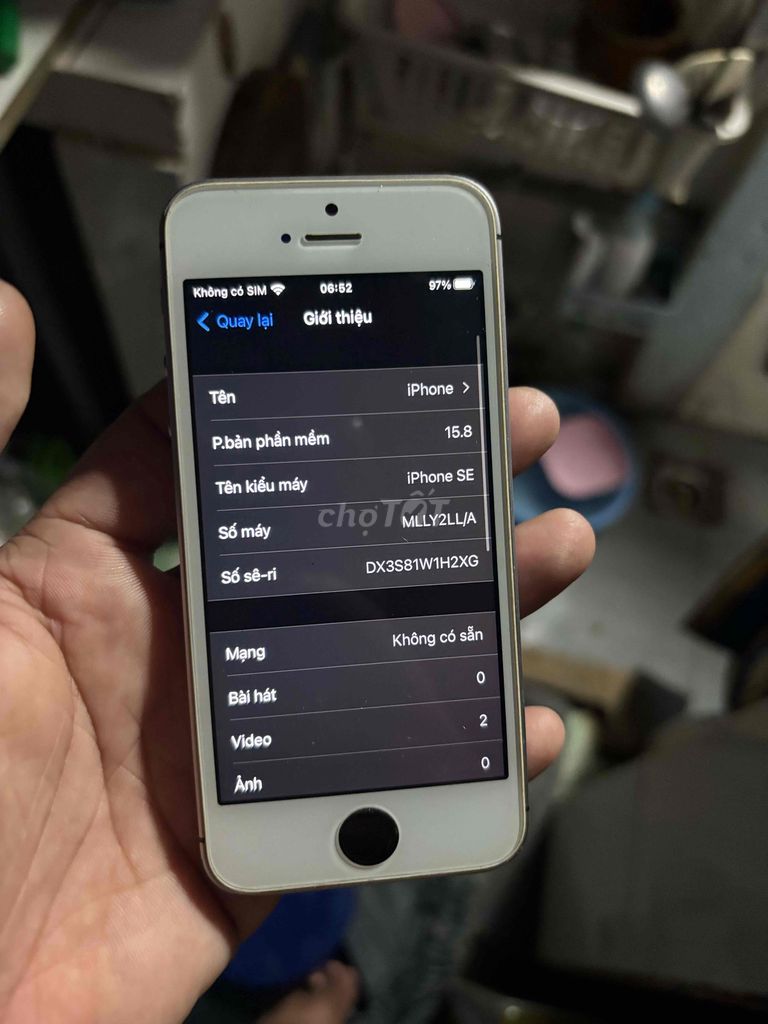 Apple iPhone SE 16GB Xám. Mua bán Điện thoại tại Thị xã Bến Cát Bình Dương được đăng bởi Ti Ti Store hình 1