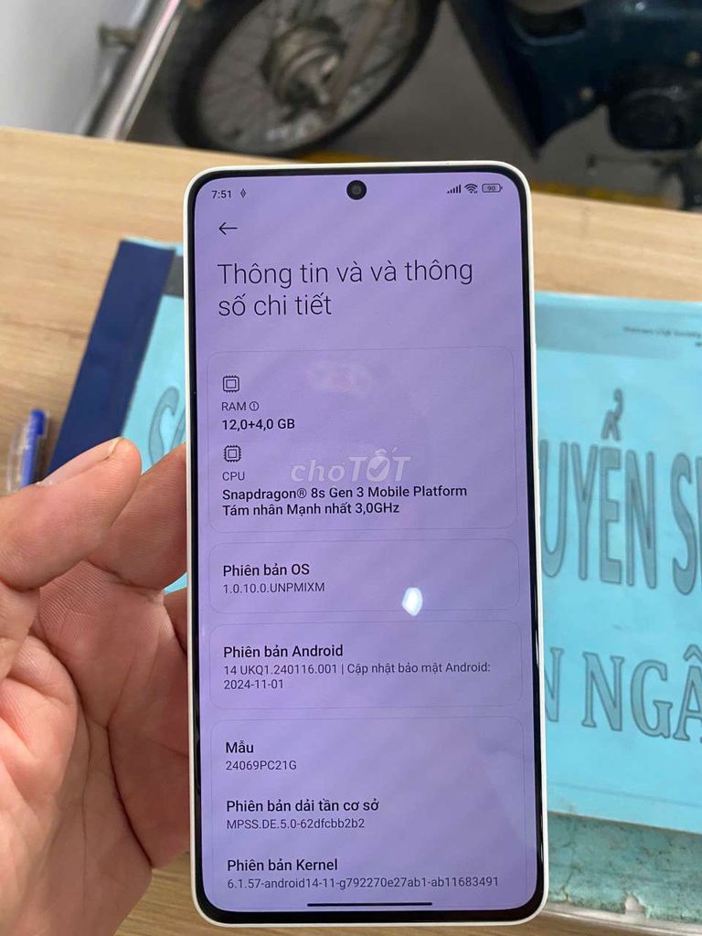 Xiaomi Redmi Turbo 3 256GB Trắng. Mua bán Điện thoại tại Thành phố Thủ Đức Tp Hồ Chí Minh được đăng bởi Hao Vovan hình 1