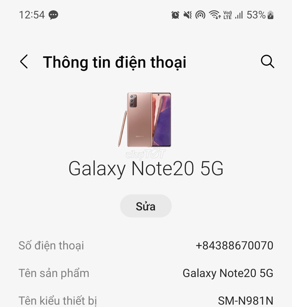 Samsung Galaxy Note 20 5G 256GB Đồng. Mua bán Điện thoại tại Thành phố Tân An Long An được đăng bởi Nguyễn Thuận hình 1