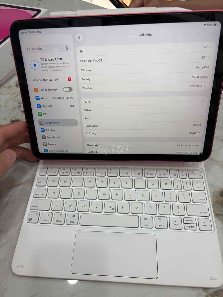 Apple iPad Gen 11 128GB Hồng Mới nguyên. Mua bán Máy tính bảng tại Huyện Thanh Trì Hà Nội được đăng bởi Đoàn Xuân Tùng hình 1