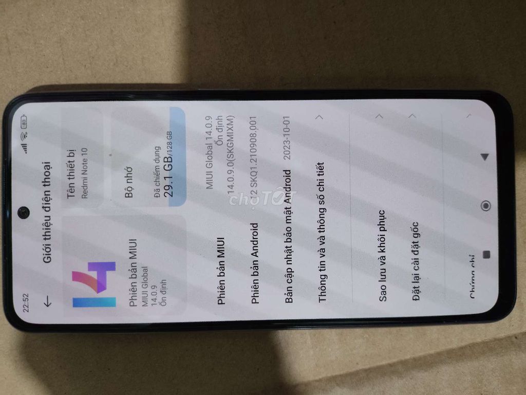Xiaomi Redmi Note 10 128GB Trắng. Mua bán Điện thoại tại Quận Bình Tân Tp Hồ Chí Minh được đăng bởi tỉnh hình 1