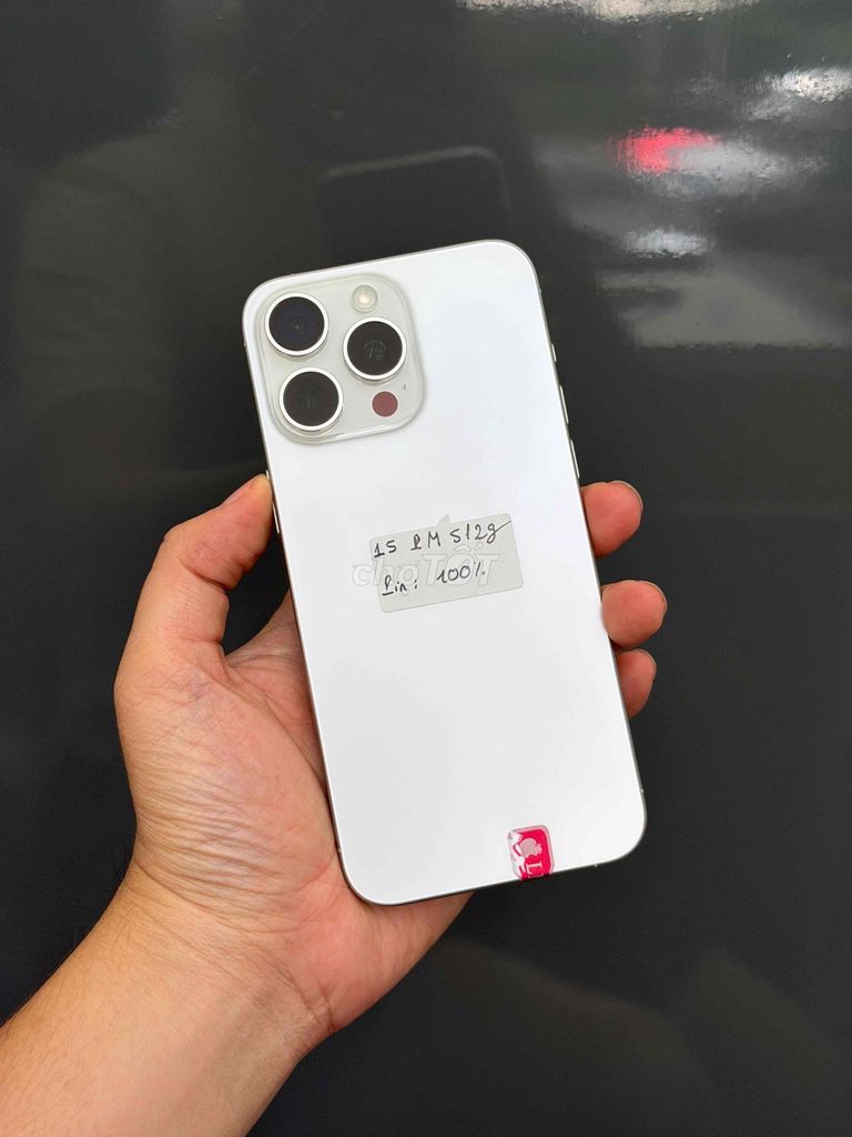 15 Pro Max 512GB Trắng Qte Pin Zin 100 Hiếm 938849. Mua bán Điện thoại tại Quận Ninh Kiều Cần Thơ được đăng bởi Quý Mobile Cần thơ hình 1
