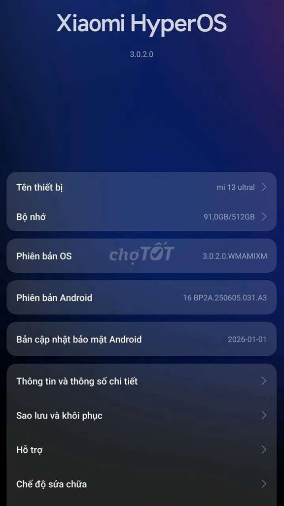Xiaomi Mi 13 Ultra 12/512. Mua bán Điện thoại tại Thành phố Đồng Xoài Bình Phước được đăng bởi Long hình 1