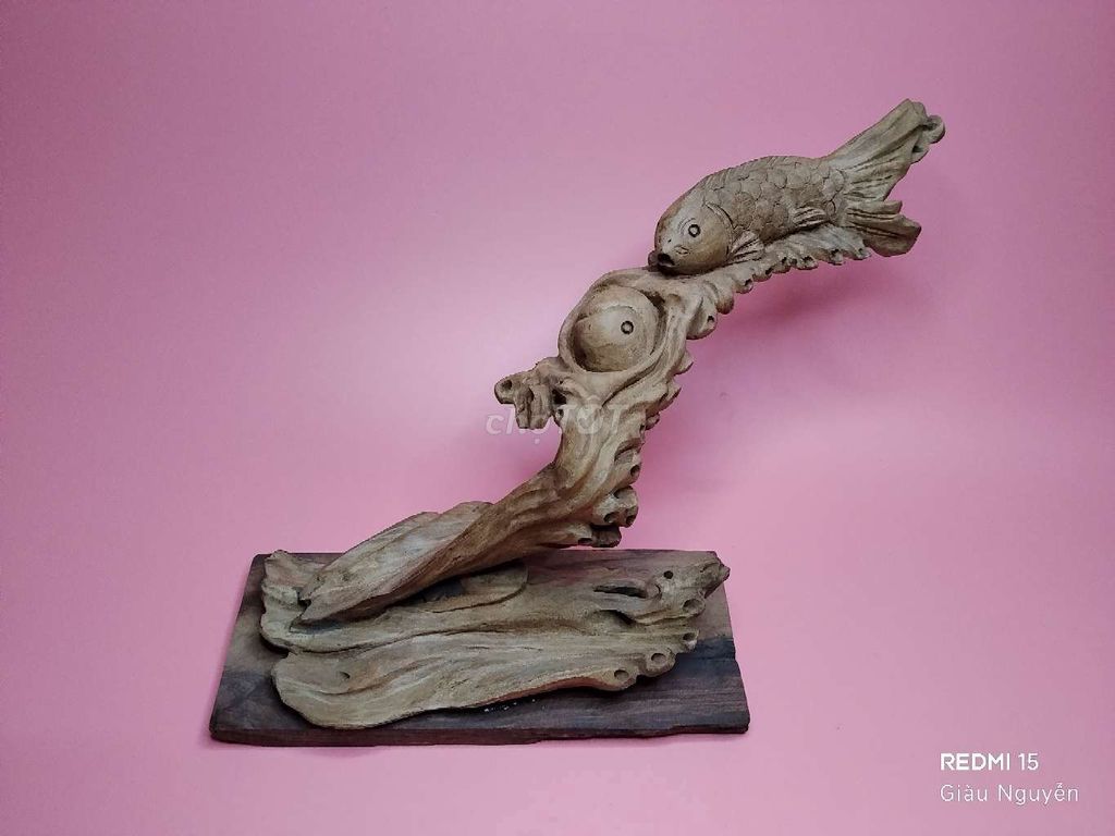Tượng gỗ thủ công cao 17cm ngang 26cm. Mua bán Đồ sưu tầm, đồ cổ tại Thành phố Thủ Đức Tp Hồ Chí Minh được đăng bởi yêu thích đồ cũ hình 1