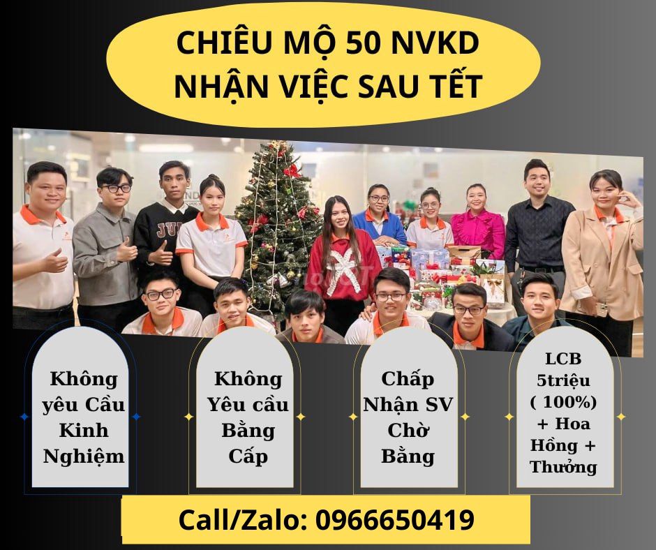 NHÂN VIÊN KINH DOANH - ĐI LÀM NGAY