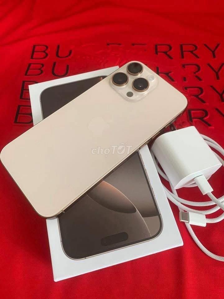Apple iPhone 16 Pro Max 256GB Vàng Quốc tế Đã sử dụng. Mua bán Điện thoại tại Quận 5 Tp Hồ Chí Minh được đăng bởi Hội Đồ Điện Tử hình 1