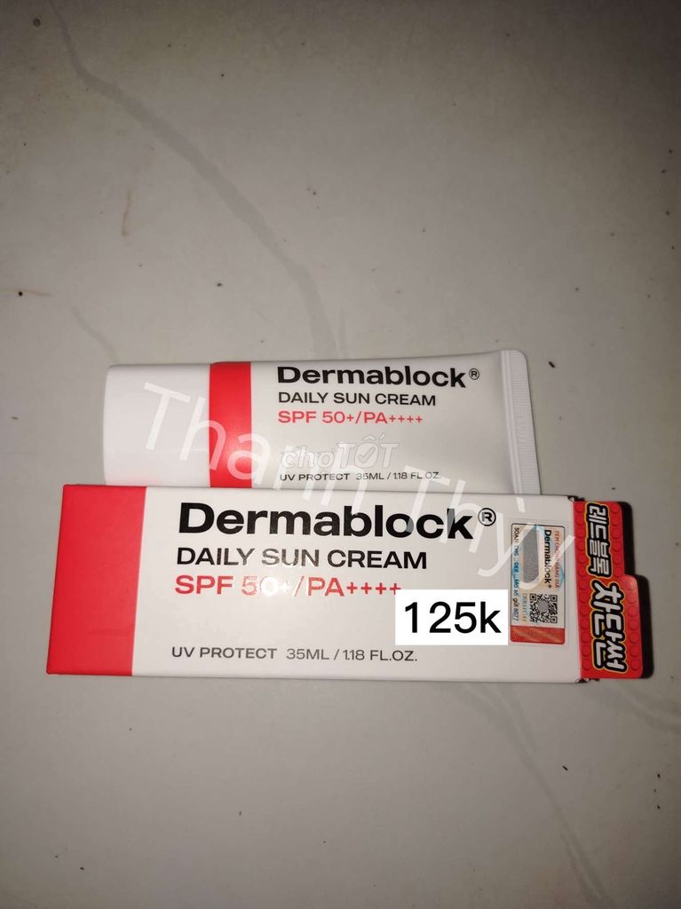 Kem chống nắng Dermablock SPF50+ PA++++. Mua bán Phụ kiện thời trang khác tại Quận 8 Tp Hồ Chí Minh được đăng bởi Thanh Thùy hình 1