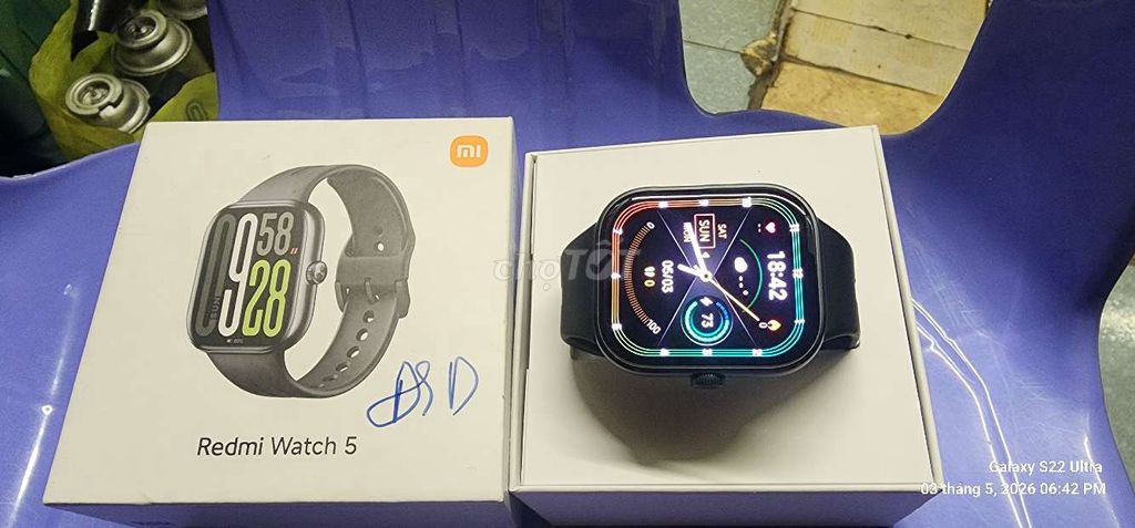Xiaomi Redmi Watch 5 Đen. Mua bán Thiết bị đeo thông minh tại Huyện Bình Chánh Tp Hồ Chí Minh được đăng bởi Minh hình 1