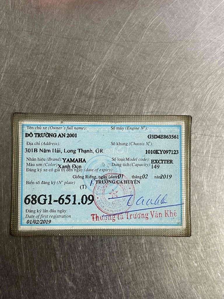 EXCITER LED BS 68 CÓ HỖ TRỢ GÓP OĐ CÓ GL ĐỖI XE. Mua bán Xe máy tại Huyện Hóc Môn Tp Hồ Chí Minh được đăng bởi Khaianh  hình 6