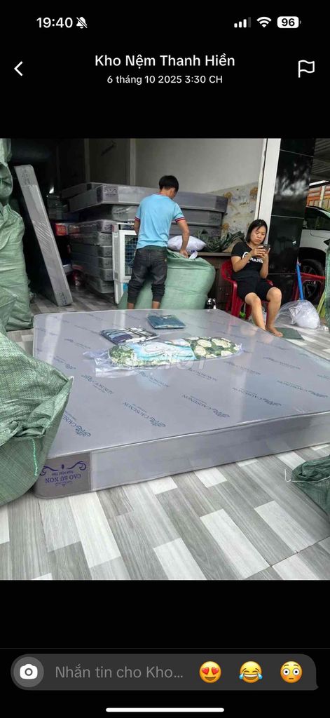 Đệm cao su non 1m8x2m Mới 99%. Mua bán Giường, chăn ga gối nệm tại Thành phố Vị Thanh Hậu Giang được đăng bởi Eimi6868 hình 1