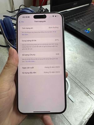 iPhone 15 Pro Max 256GB Bạc - Đẹp Như Mới. Mua bán Điện thoại tại Quận Gò Vấp Tp Hồ Chí Minh được đăng bởi Trần Dũng