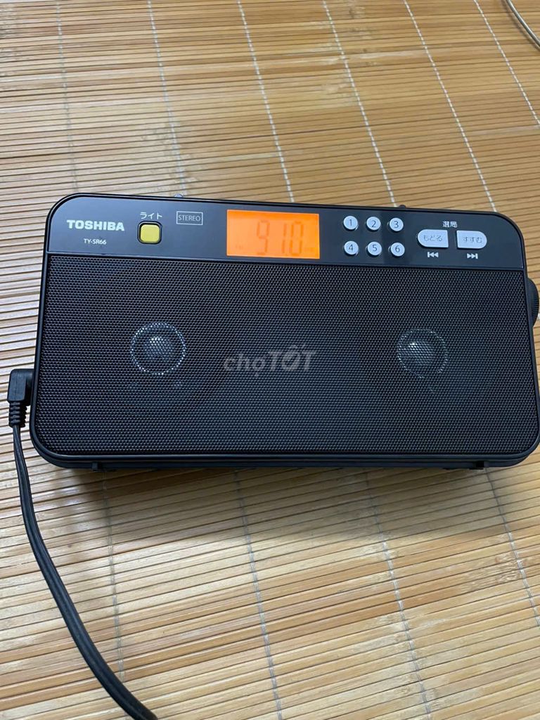 Đài Radio FM Toshiba TY-SR66 Đen. Mua bán Tivi, Âm thanh tại Thị xã Phổ Yên Thái Nguyên được đăng bởi Thanh Vũ Xuân hình 1